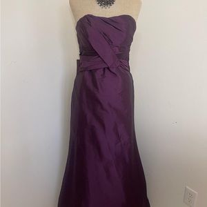 Purple floor length dress